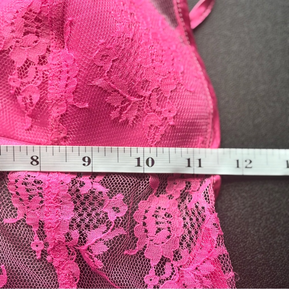 Womens Victoria’s Secret Very Sexy Pink Lace Babydoll Chemise Size Small - Picture 7 of 7